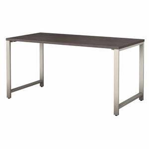 Bush Business Furniture 400 Series 60W x 30D Table Desk with Metal Legs in Storm Gray