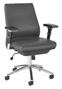 Bush Business Furniture Metropolis Mid Back Leather Executive Office Chair