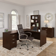 Load image into Gallery viewer, Bush Business Furniture Series C 3 Drawer Mobile File Cabinet in Mocha Cherry - Assembled
