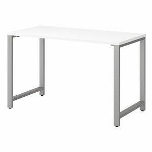Bush Business Furniture 400 Series 48W x 24D Table Desk with Metal Legs in White