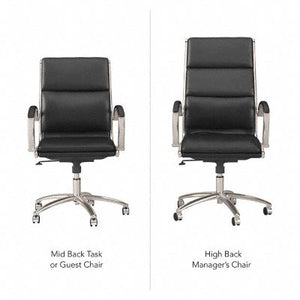 Bush Business Furniture Modelo Mid Back Leather Executive Office Chair
