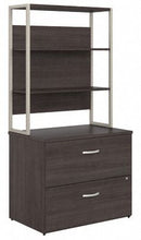 Load image into Gallery viewer, Bush Business Furniture Hybrid 2 Drawer Lateral File Cabinet with Shelves
