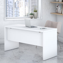 Load image into Gallery viewer, Office by kathy ireland® Echo 60W Credenza Desk in Pure White
