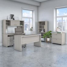 Load image into Gallery viewer, Office by kathy ireland® Echo 60W Credenza Desk in Gray Sand
