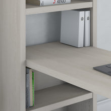 Load image into Gallery viewer, Office by kathy ireland® Echo 56W Bookcase Desk in Gray Sand
