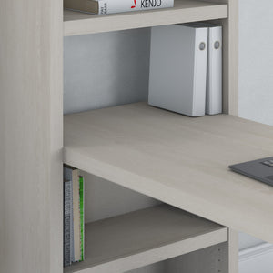 Office by kathy ireland® Echo 56W Bookcase Desk in Gray Sand