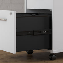 Load image into Gallery viewer, Office by kathy ireland® Method 3 Drawer Mobile File Cabinet in White - Assembled
