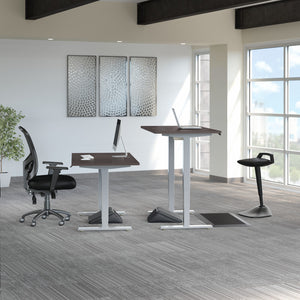 Move 40 Series by Bush Business Furniture 60W x 30D Electric Height Adjustable Standing Desk in Storm Gray