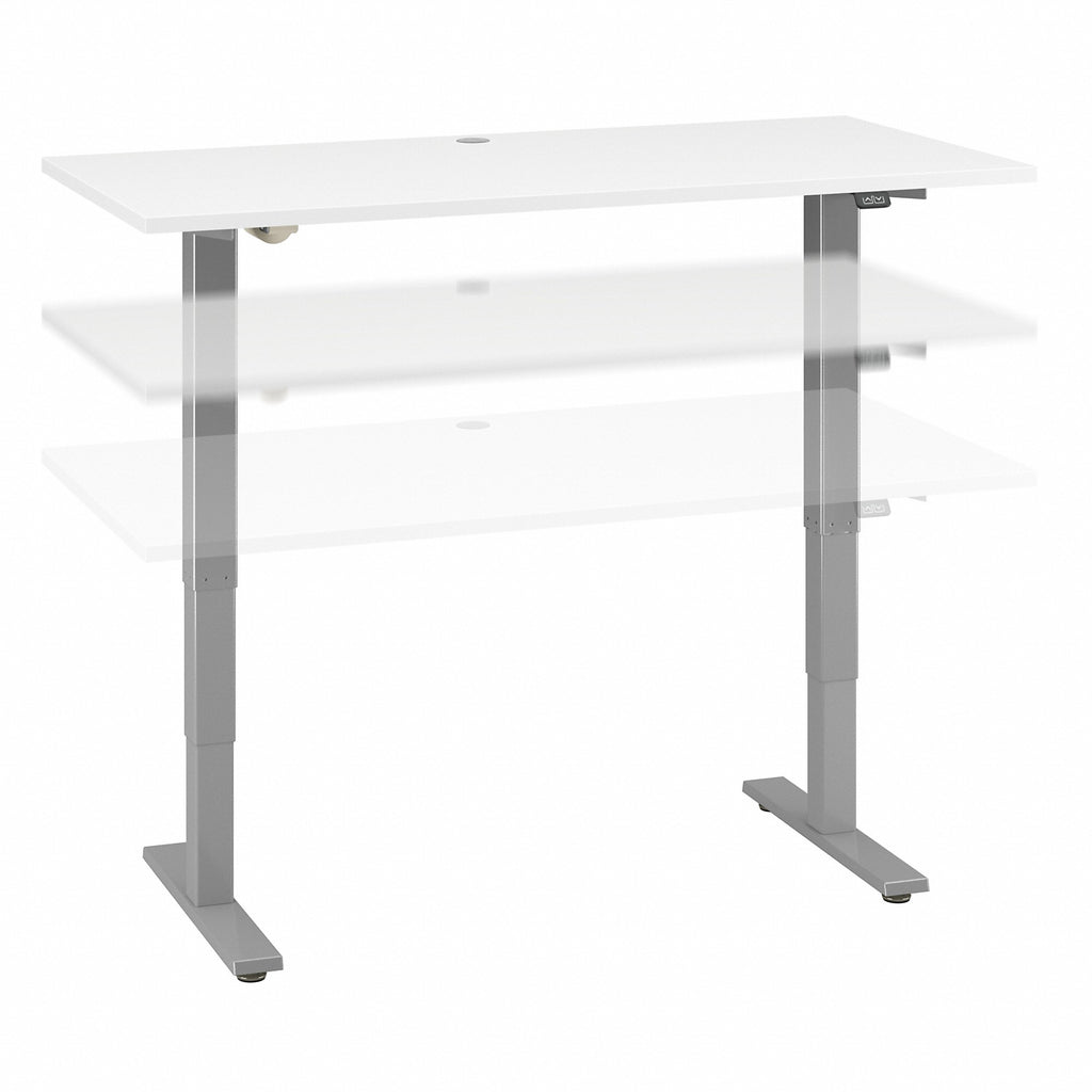 Move 40 Series by Bush Business Furniture 60W x 30D Electric Height Adjustable Standing Desk in White
