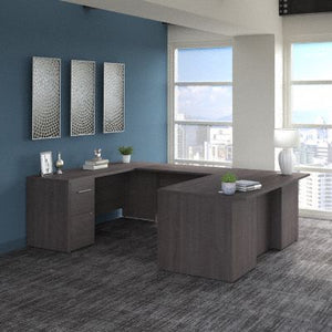 Bush Business Furniture Office 500 72W U Shaped Executive Desk with Drawers