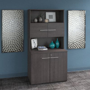 Bush Business Furniture Office 500 36W Storage Cabinet with Doors - Assembled