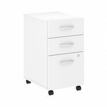 Load image into Gallery viewer, Bush Business Furniture Studio C 3 Drawer Mobile File Cabinet in White
