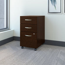 Load image into Gallery viewer, Bush Business Furniture Series C 3 Drawer Mobile File Cabinet in Mocha Cherry - Assembled
